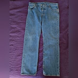 Levi's 501 button-fly jeans, 34W x32L.